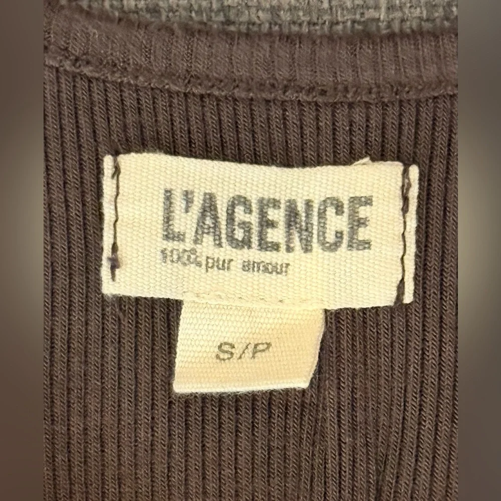 L'AGENCE Ribbed Tank Top - Picture 4 of 4